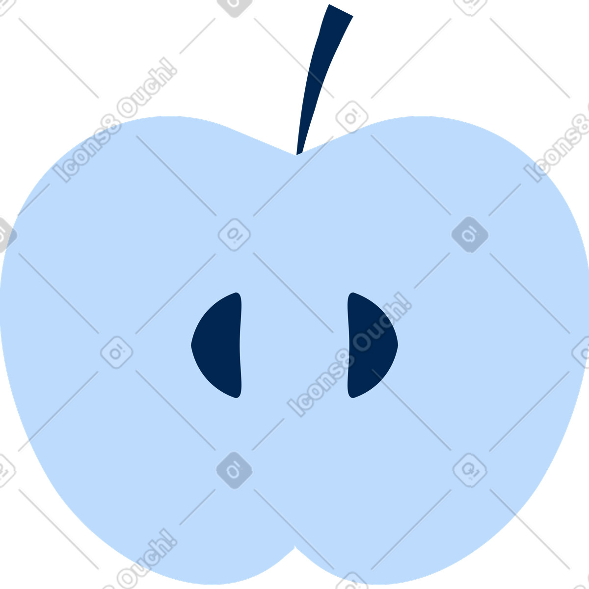 Illustration Pomme dans le style Urban à télécharger aux formats PNG, SVG