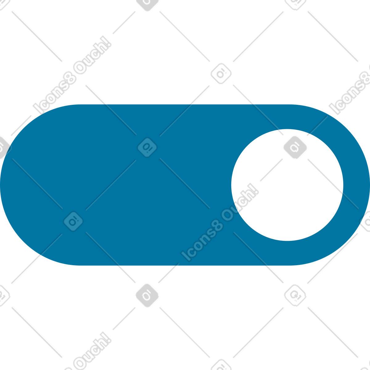 Ilustração de Botão mudança em no estilo Indigo para baixar em PNG, SVG