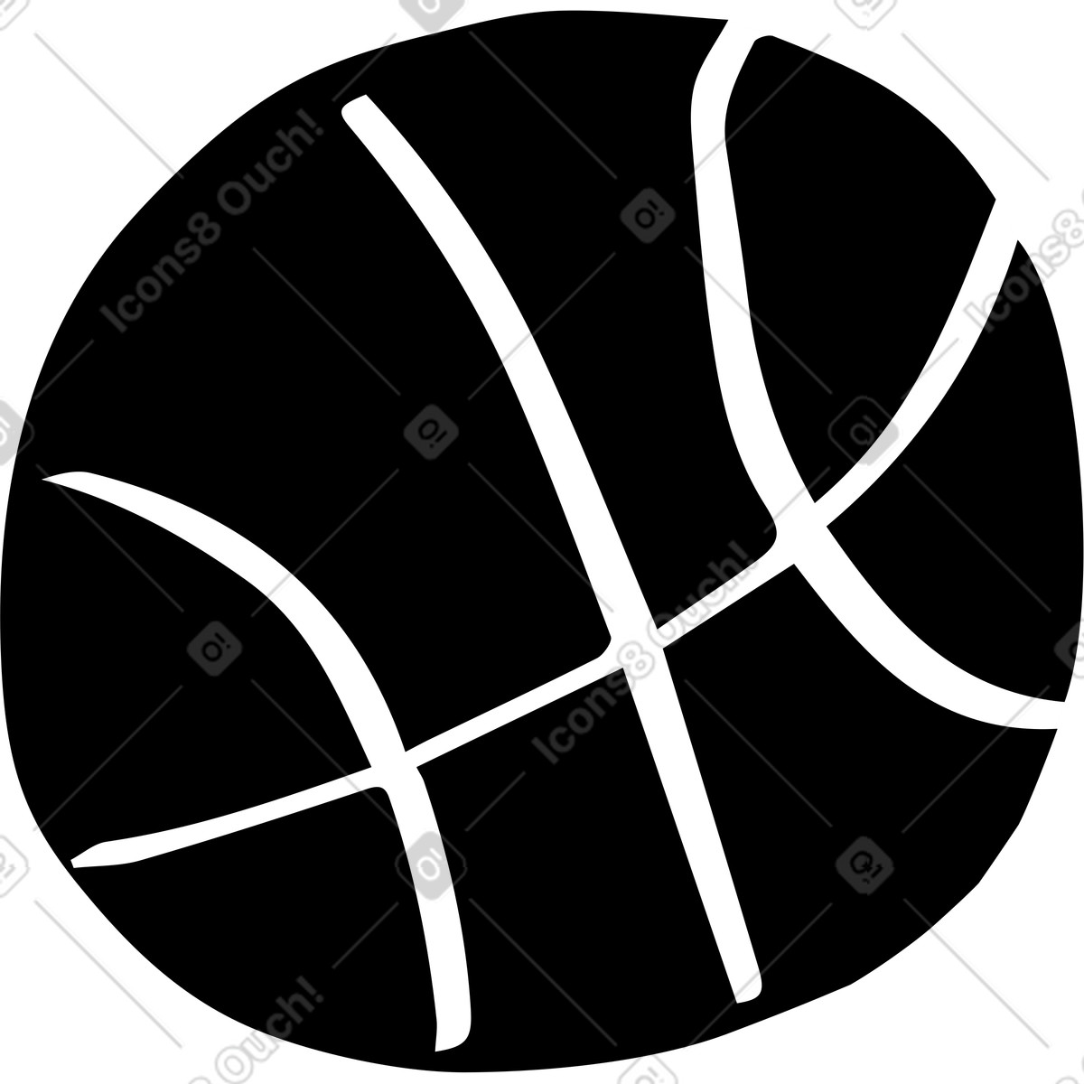 Illustration Basket-ball dans le style Journal à télécharger aux formats PNG, SVG
