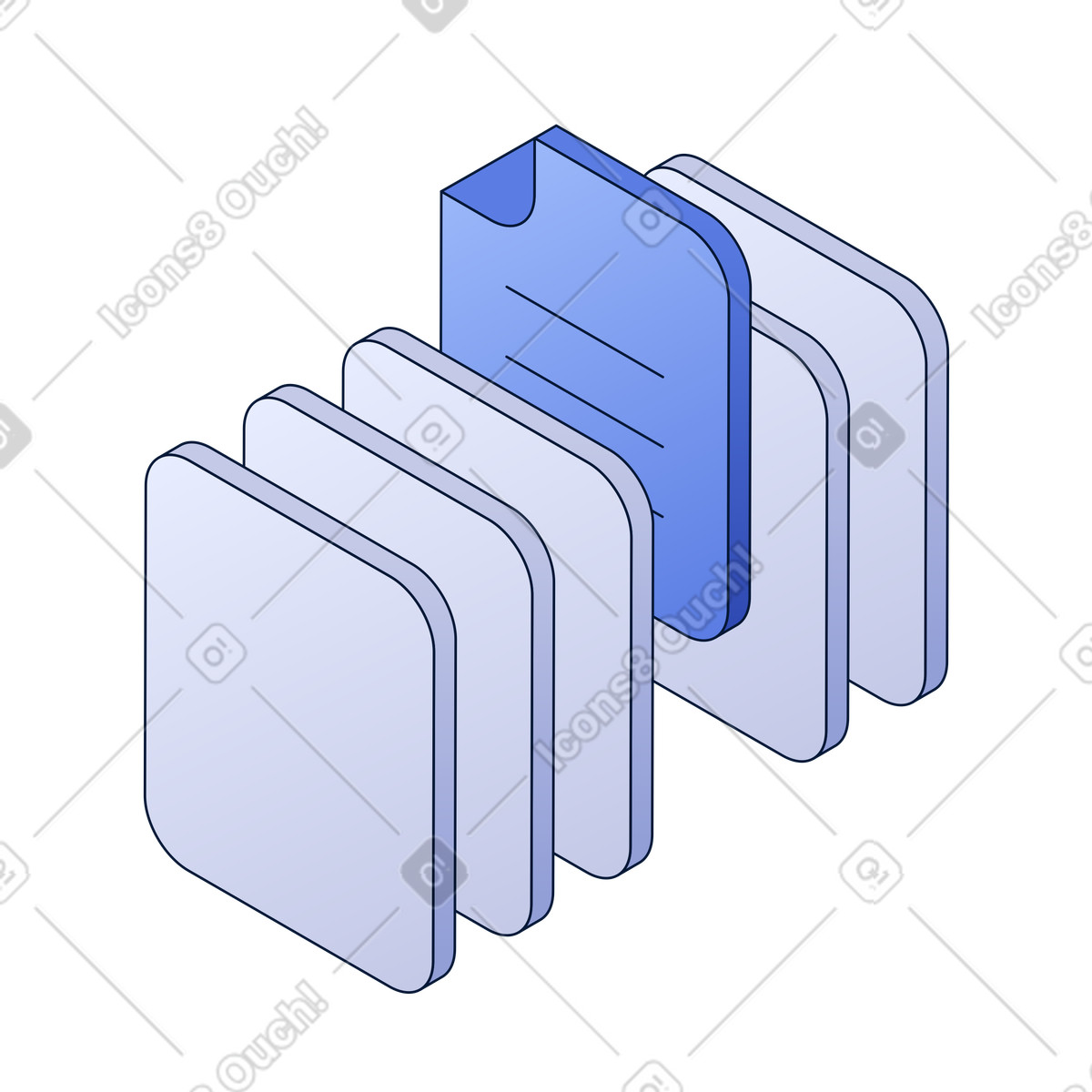 File organization system, Paperless workflow optimization illustration in PNG, SVG