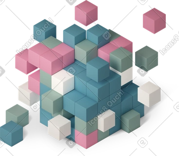 Abstract cube PNG, SVG
