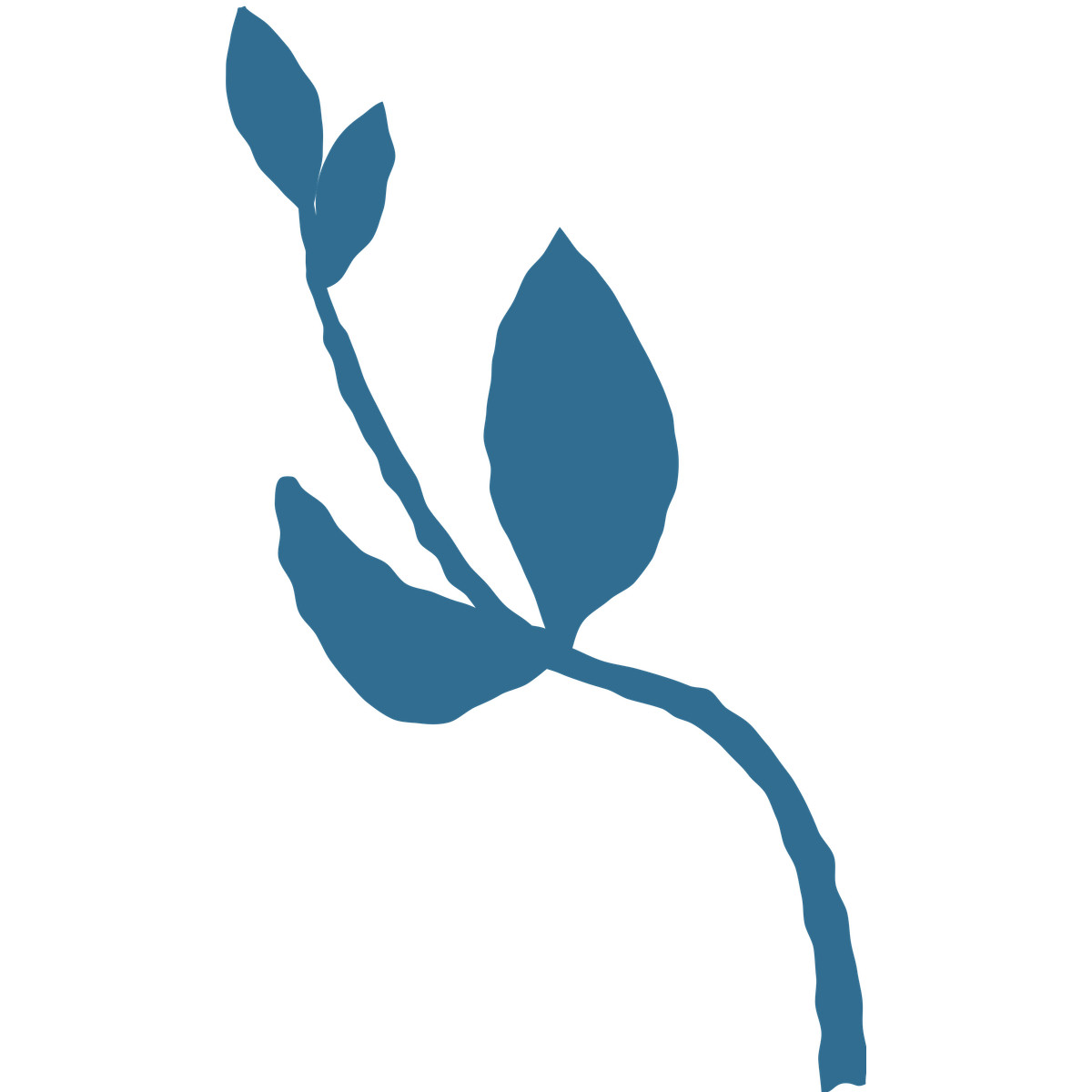 Small branch with leaves illustration in Cherry style download in PNG, SVG