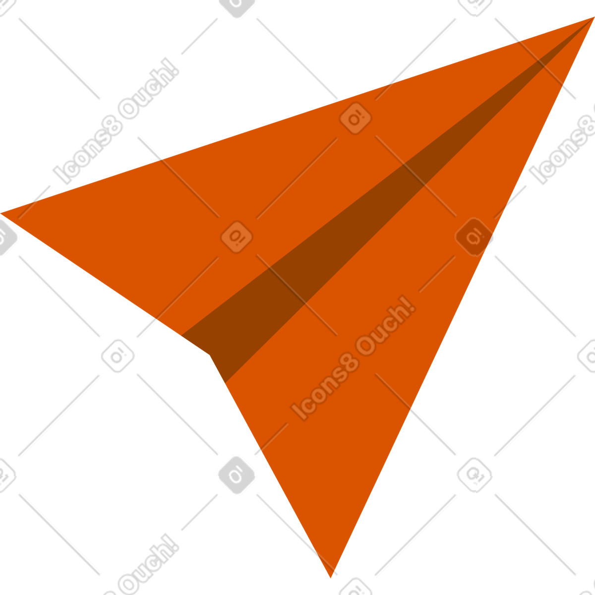 Illustration Avion en papier dans le style Vector à télécharger aux formats PNG, SVG