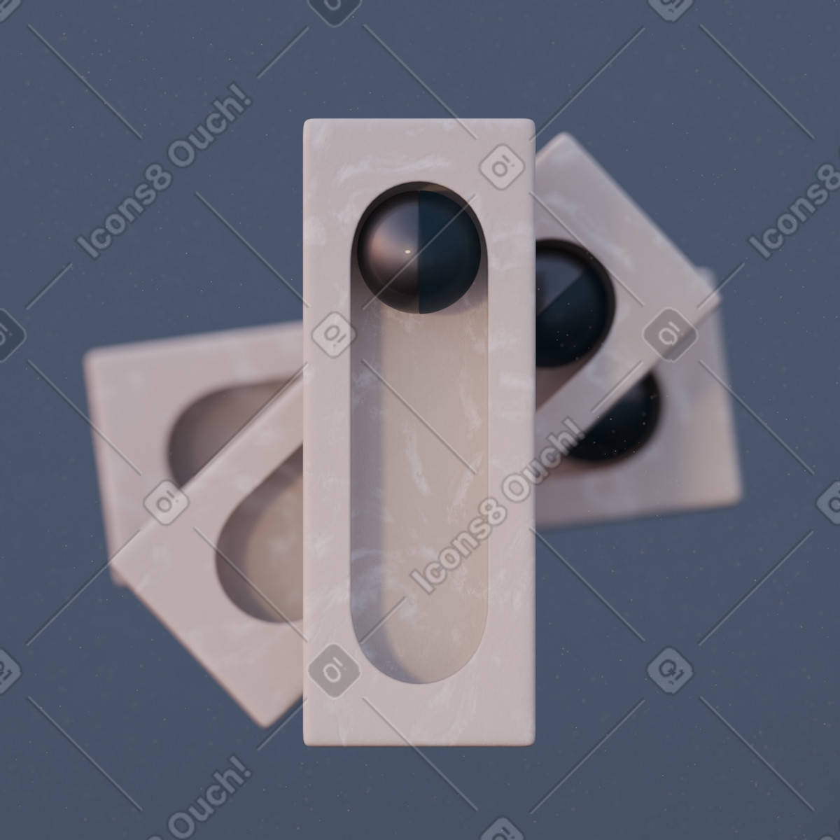 Mattoni-cemento illustrazione animata in stile 3D Luxe scaricabile in GIF, Lottie (JSON), AE