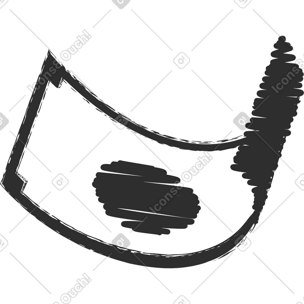Graphite スタイルの Banknote のイラストをPNG、SVG形式でダウンロード