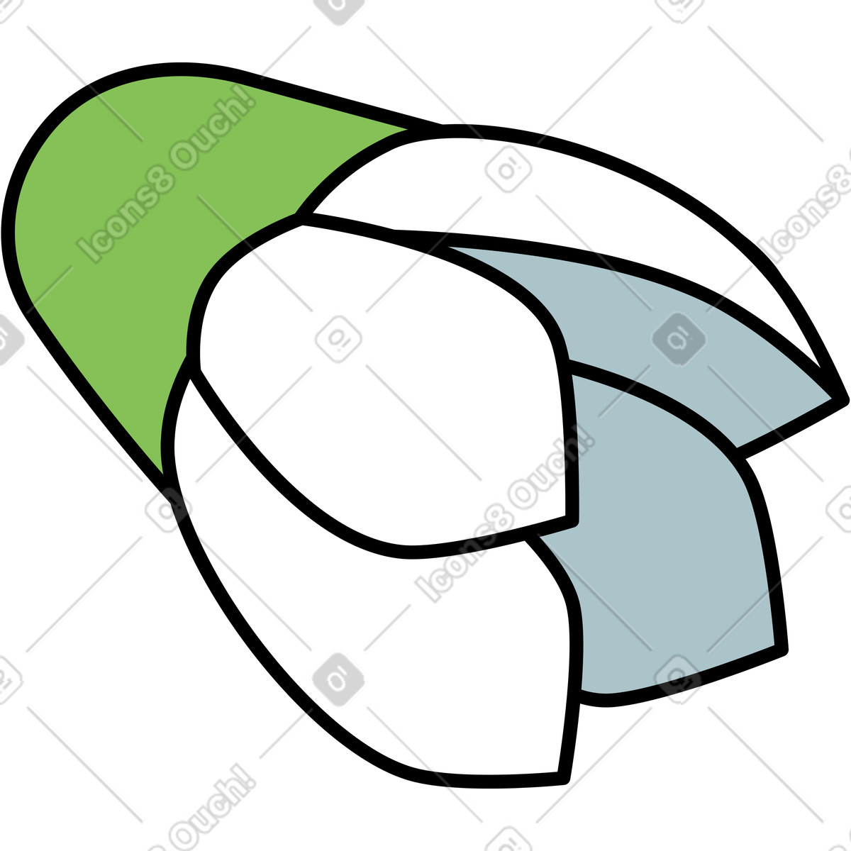 Ilustración Capullo de flor pequeña en estilo Isometric a descargar en PNG y SVG