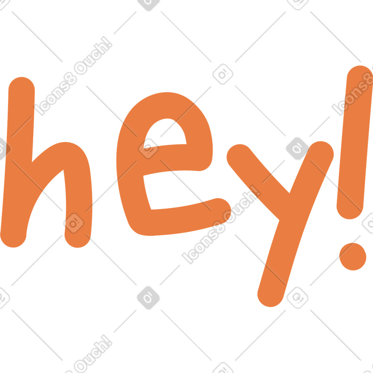 Hallo-Illustration im Ginger Cat-Stil als Download in PNG, SVG
