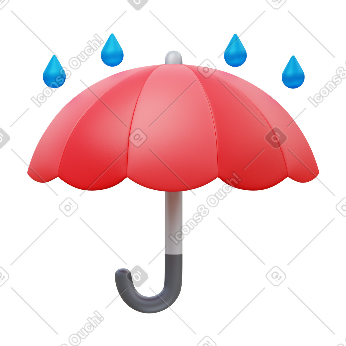 Ilustração de Keep dry em no estilo 3D Fluency para baixar em PNG, SVG
