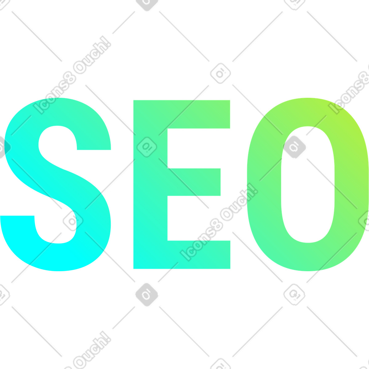 SEO illustration clipart image showcasing optimization strategies in PNG, SVG, GIF