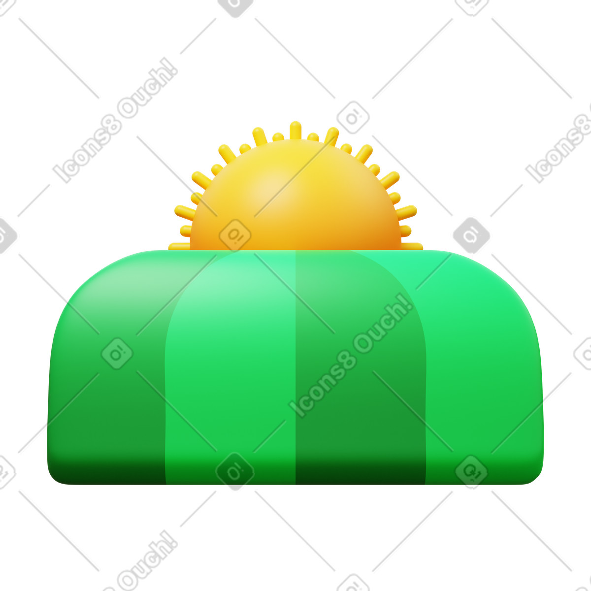 Ilustración Field en estilo 3D Fluency a descargar en PNG y SVG