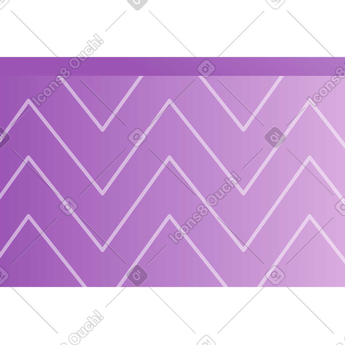Ilustración Purple box with zigzag pattern en estilo Wavy a descargar en PNG y SVG