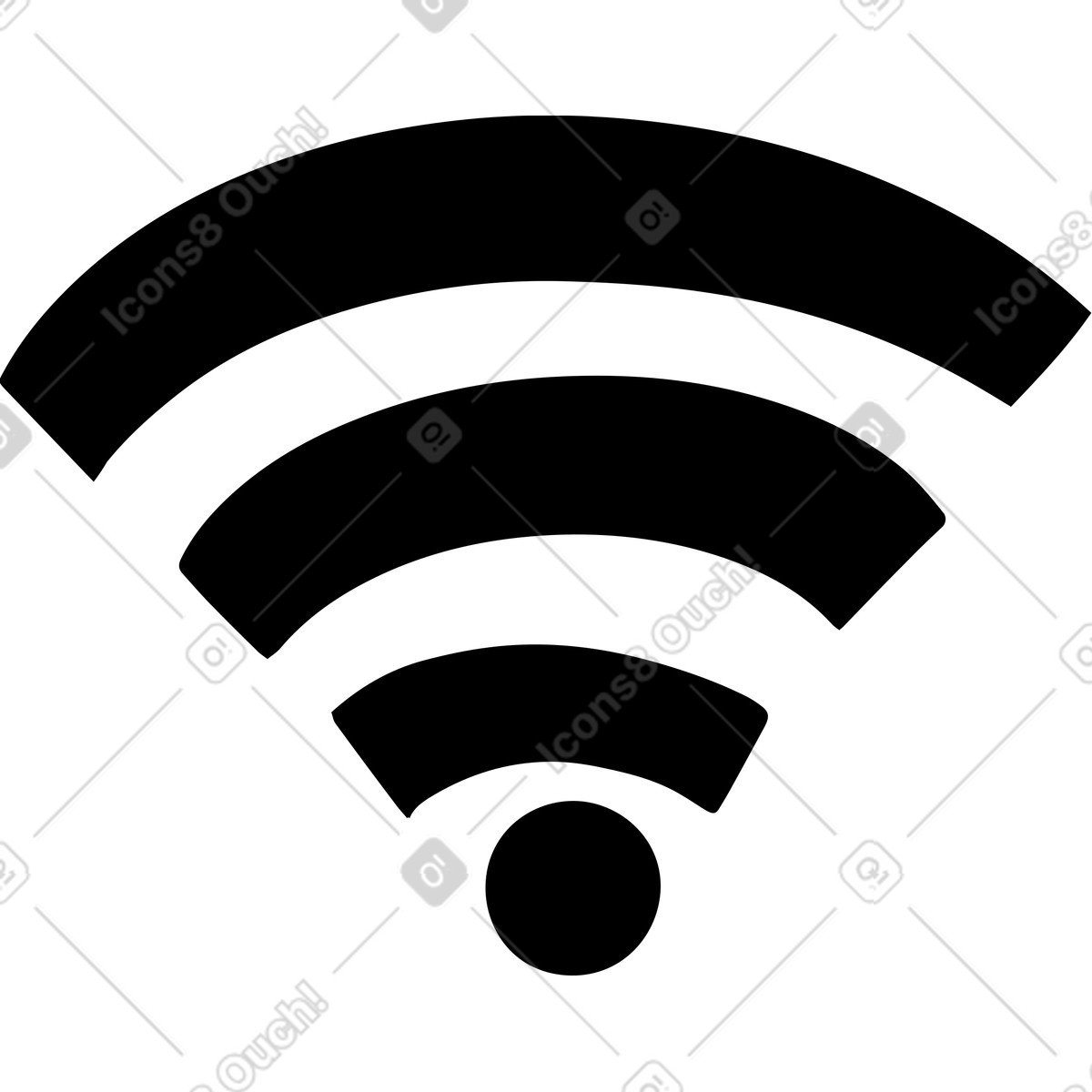 Illustration Signe wifi dans le style Journal à télécharger aux formats PNG, SVG