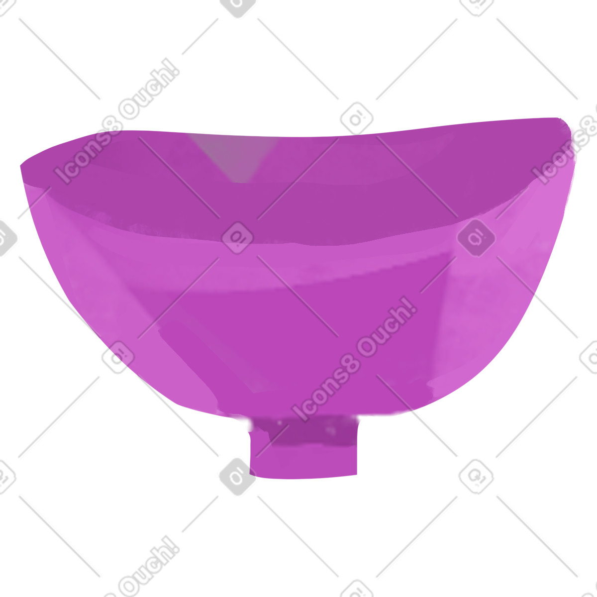 Illustration Purple bowl dans le style Atomic à télécharger aux formats PNG, SVG