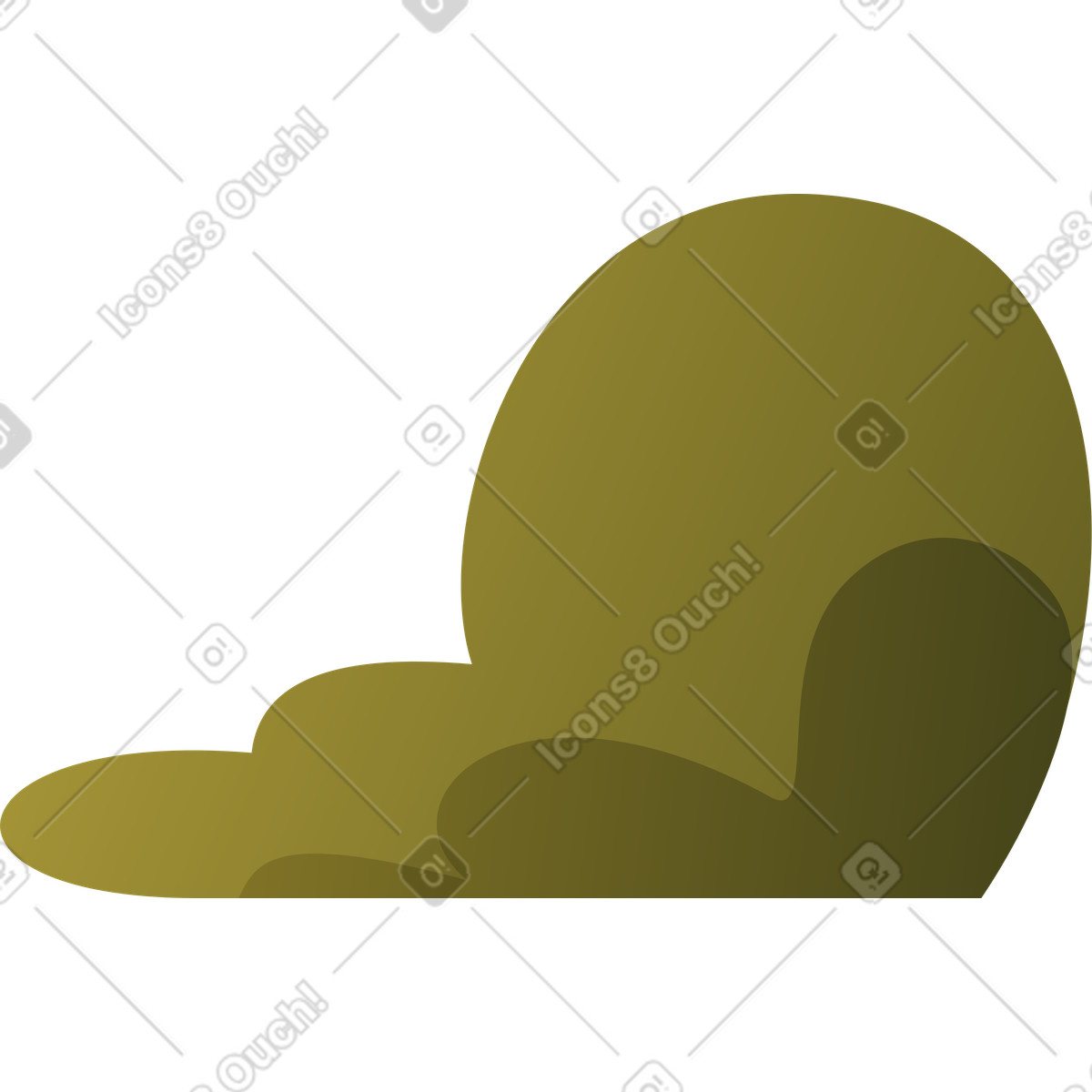 Illustration Grand buisson vert dans le style Vivid à télécharger aux formats PNG, SVG