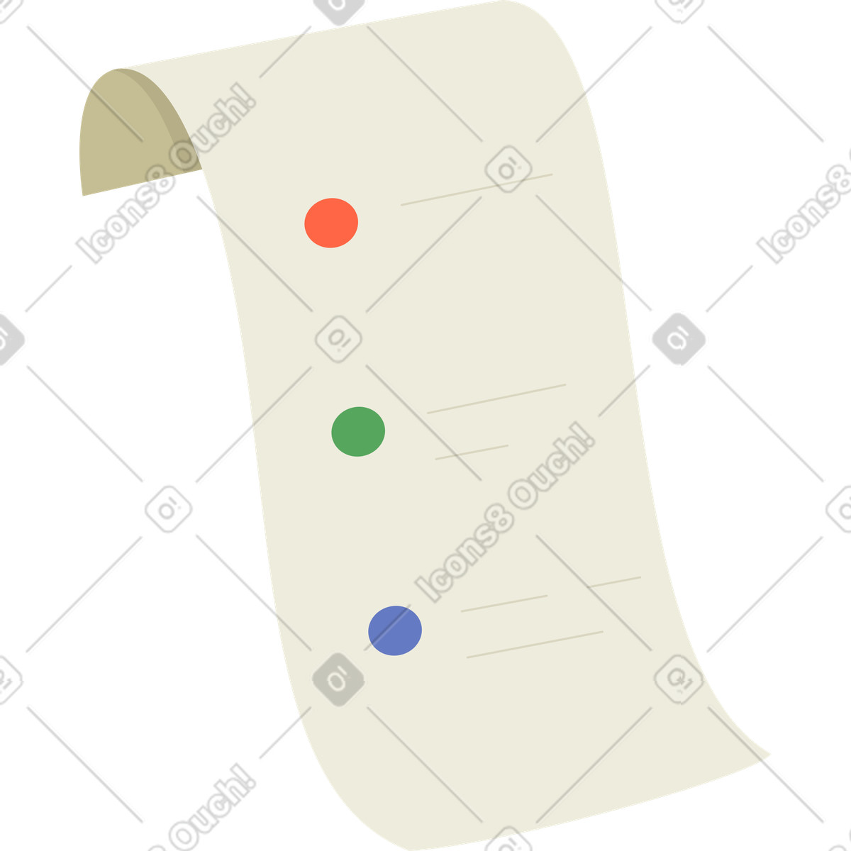 Check illustration in PNG, SVG