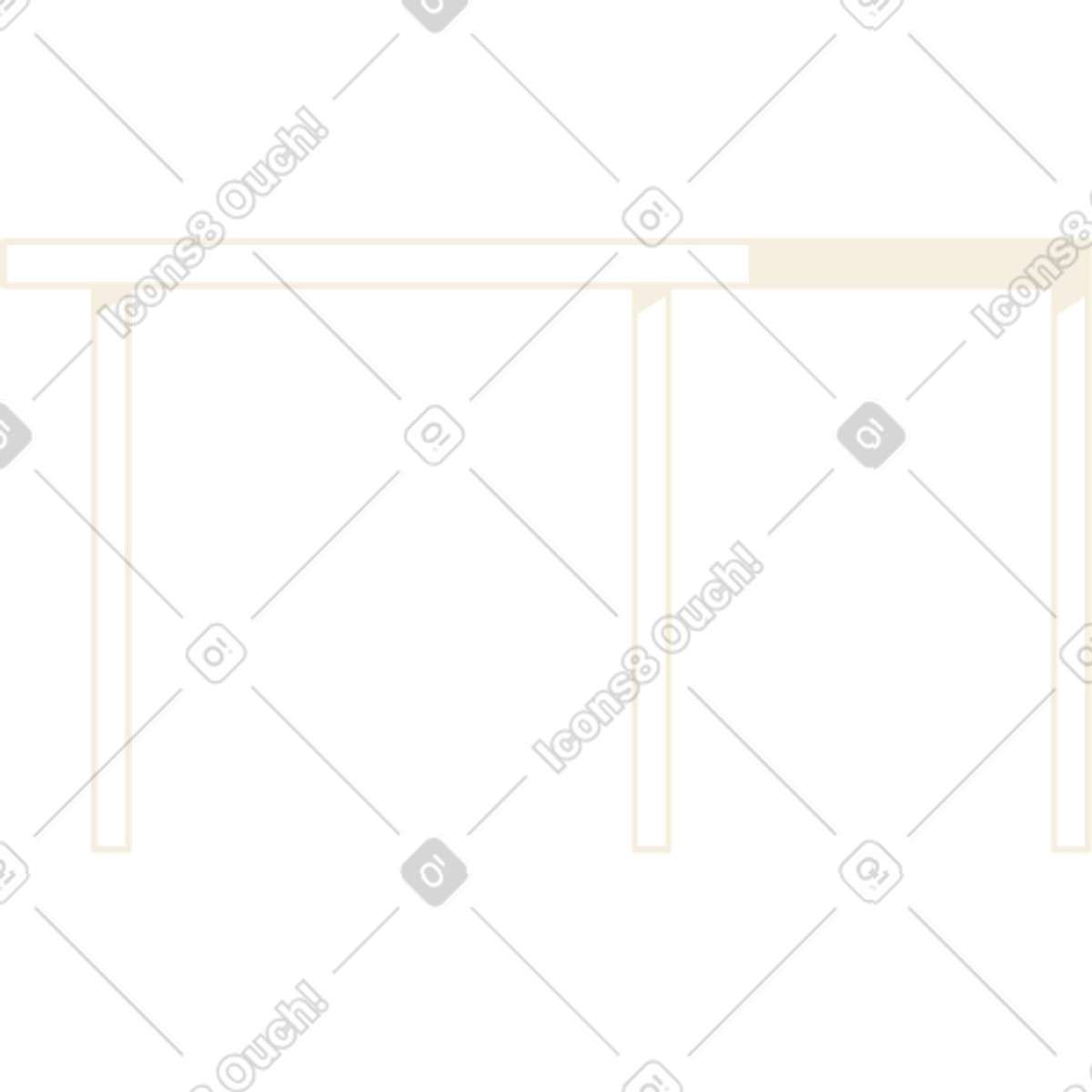 Table illustrazione in stile Juicy scarica in PNG, SVG