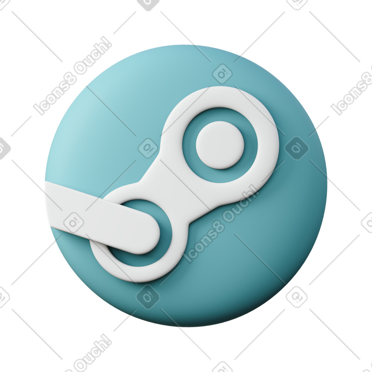 3D Sugary 스타일의 Steam 일러스트레이션 PNG, SVG 다운로드