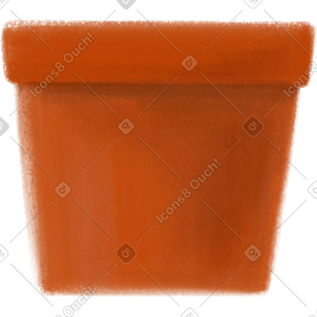 Illustration Pot dans le style Mushy à télécharger aux formats PNG, SVG