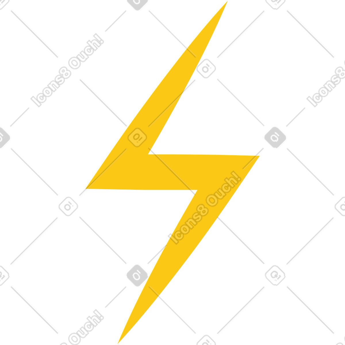 Lightning illustration in Clip style download in PNG, SVG
