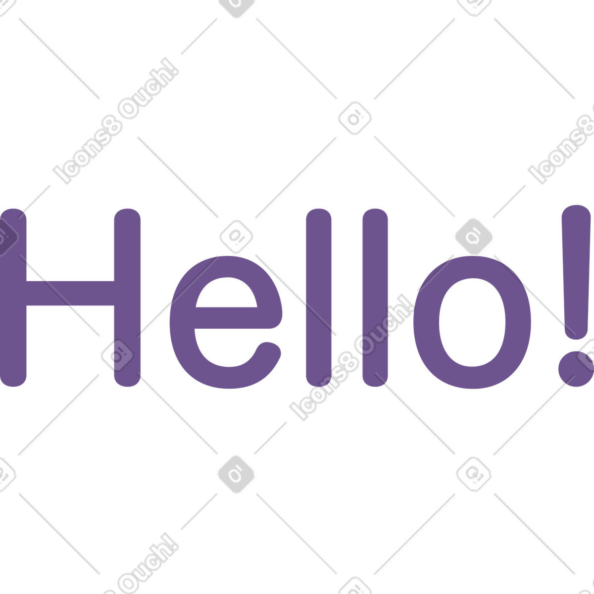 Ilustração de Letras olá em no estilo Bloom para baixar em PNG, SVG
