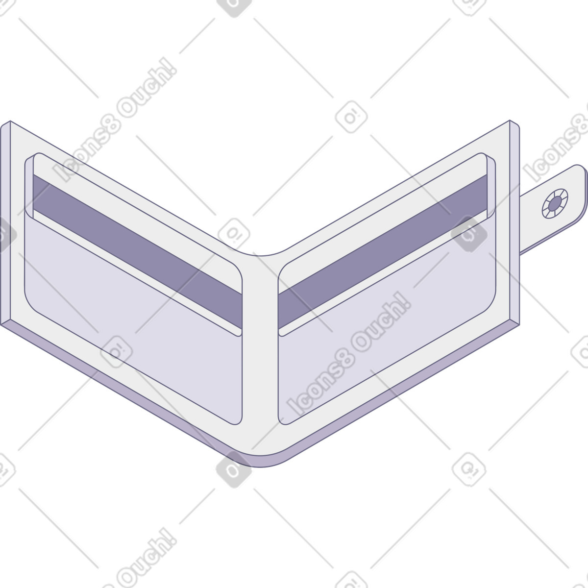 Brieftasche-Illustration im Modul-Stil als Download in PNG, SVG