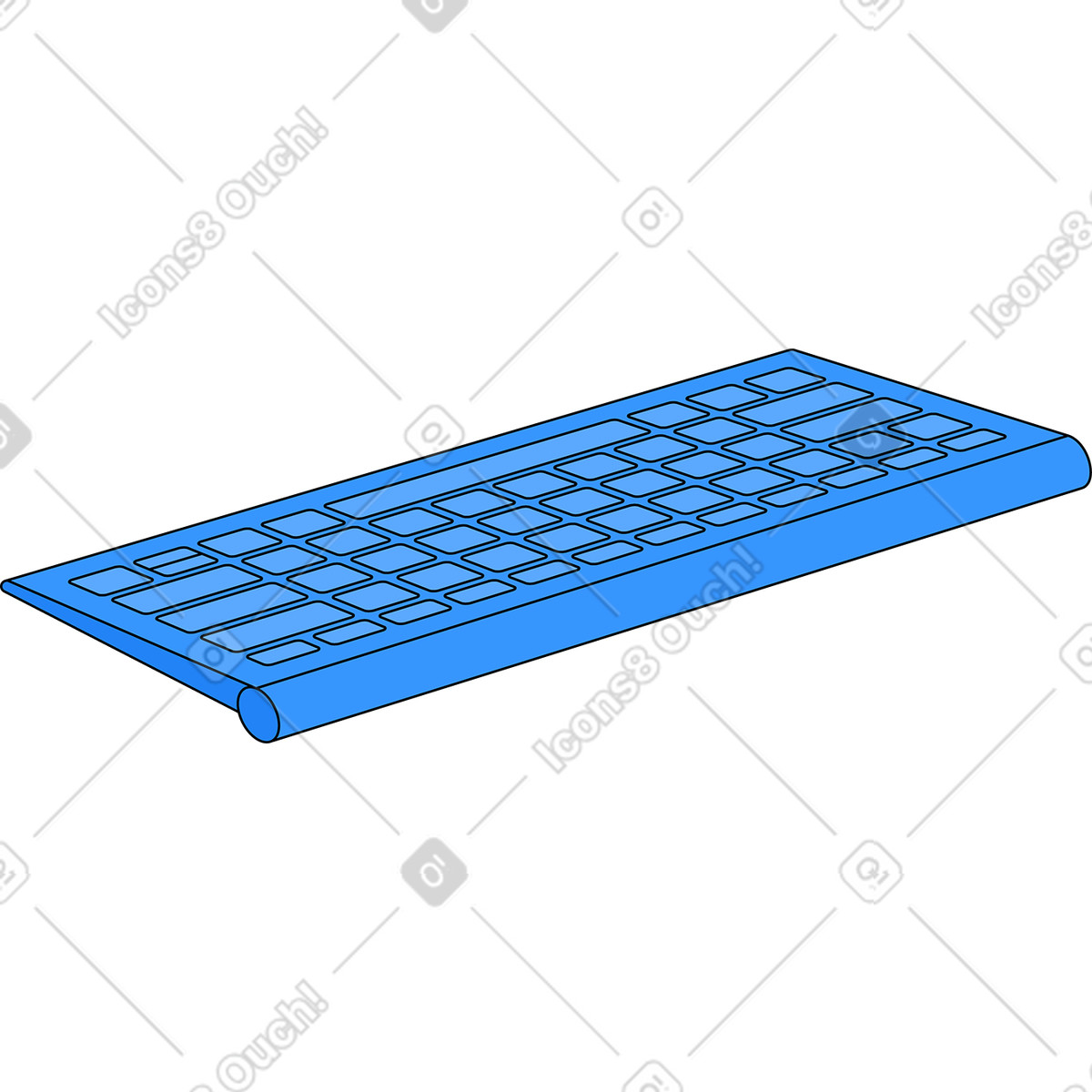 Pop スタイルの キーボード のイラストをPNG、SVG形式でダウンロード
