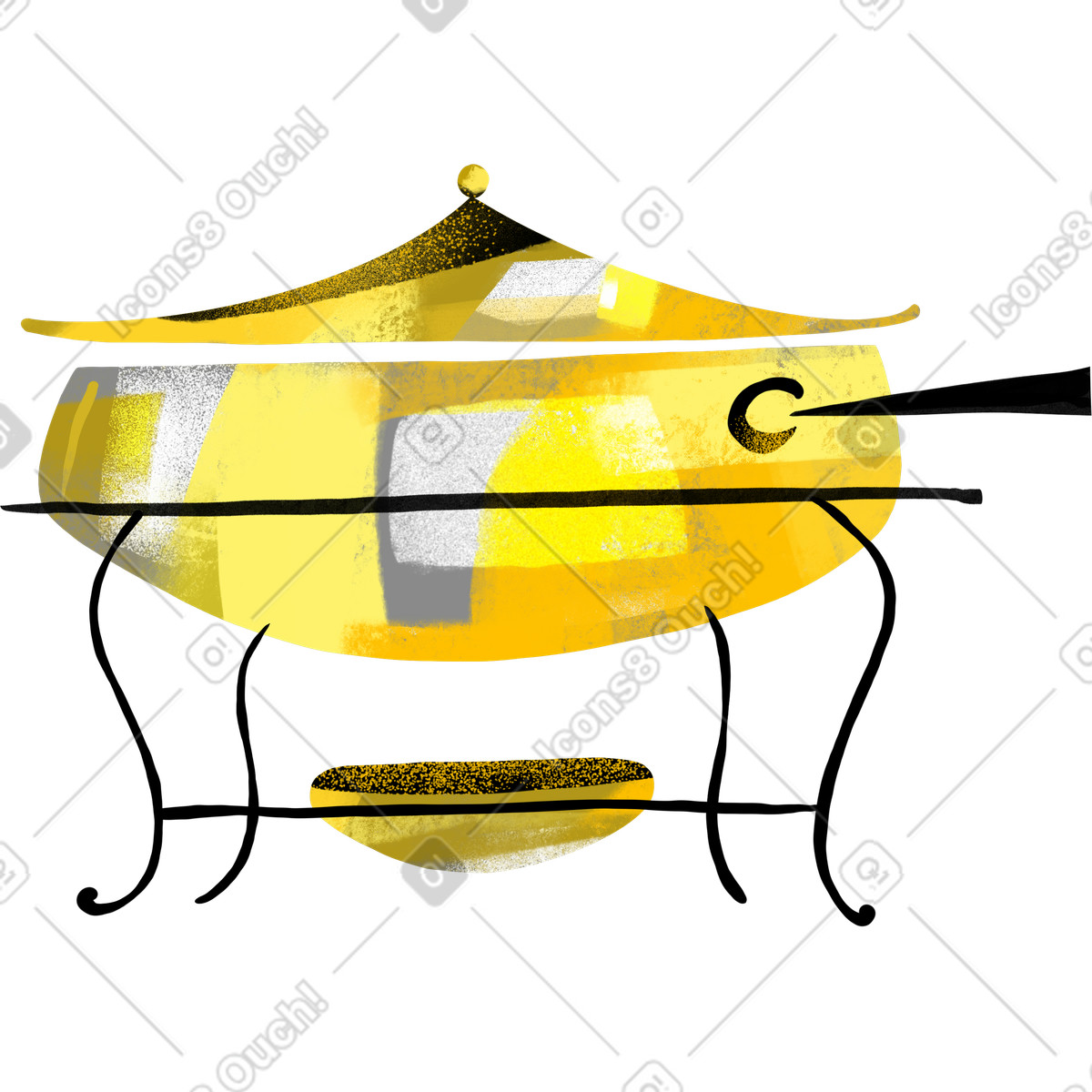 Ilustração de Churrasco em no estilo Fabulous para baixar em PNG, SVG
