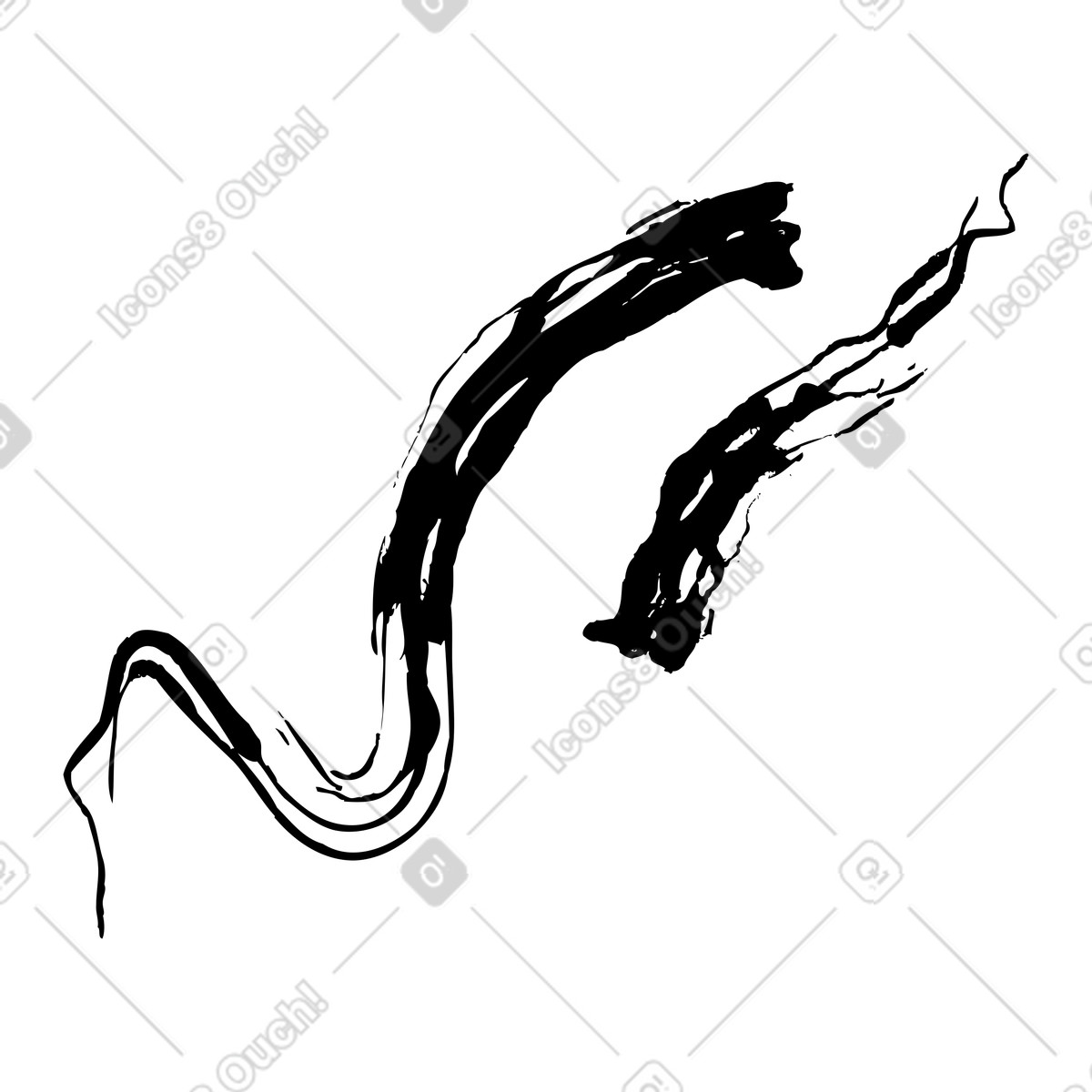 下载 Twirl 风格的 黑浪 插画，支持 PNG、SVG 格式