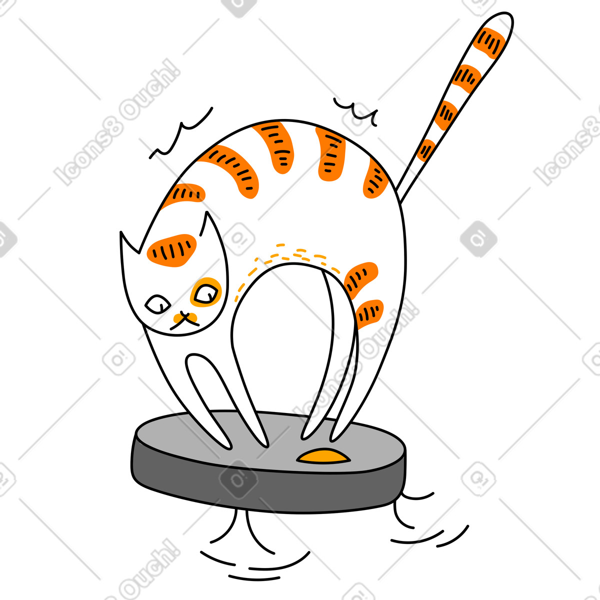 Ilustração de Aspirador robô em no estilo Purr para baixar em PNG, SVG