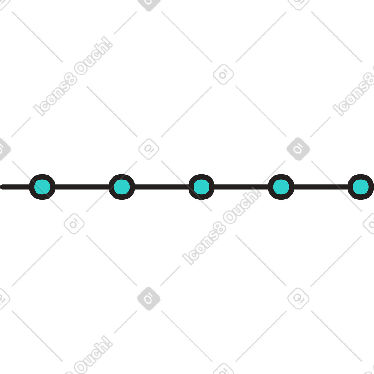 Route stages illustration in Little style download in PNG, SVG