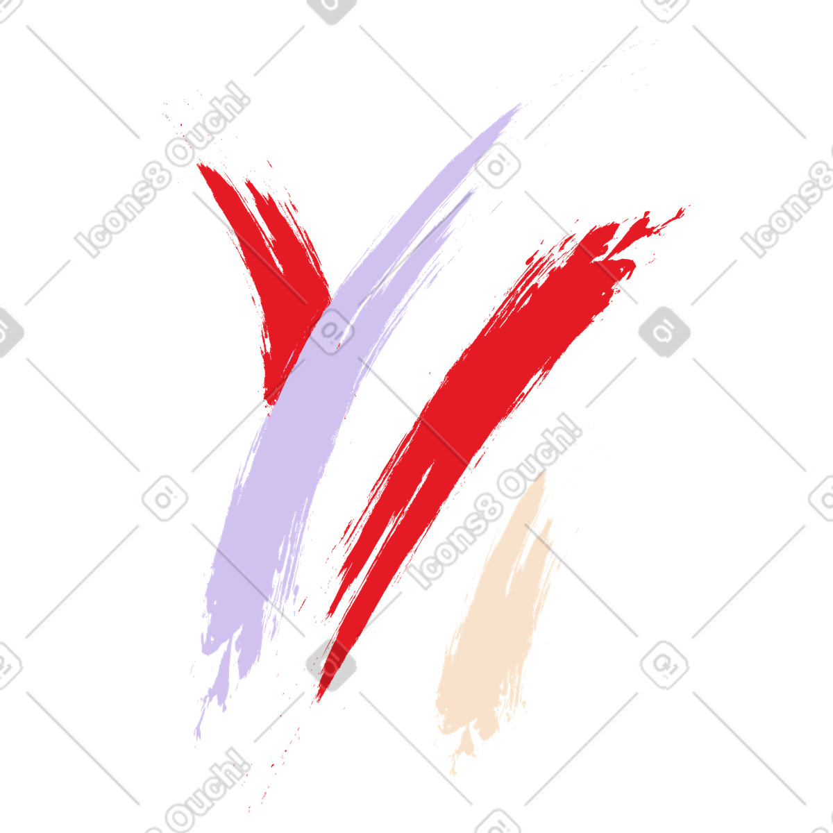 Painting with strokes illustration in Folks style download in PNG, SVG
