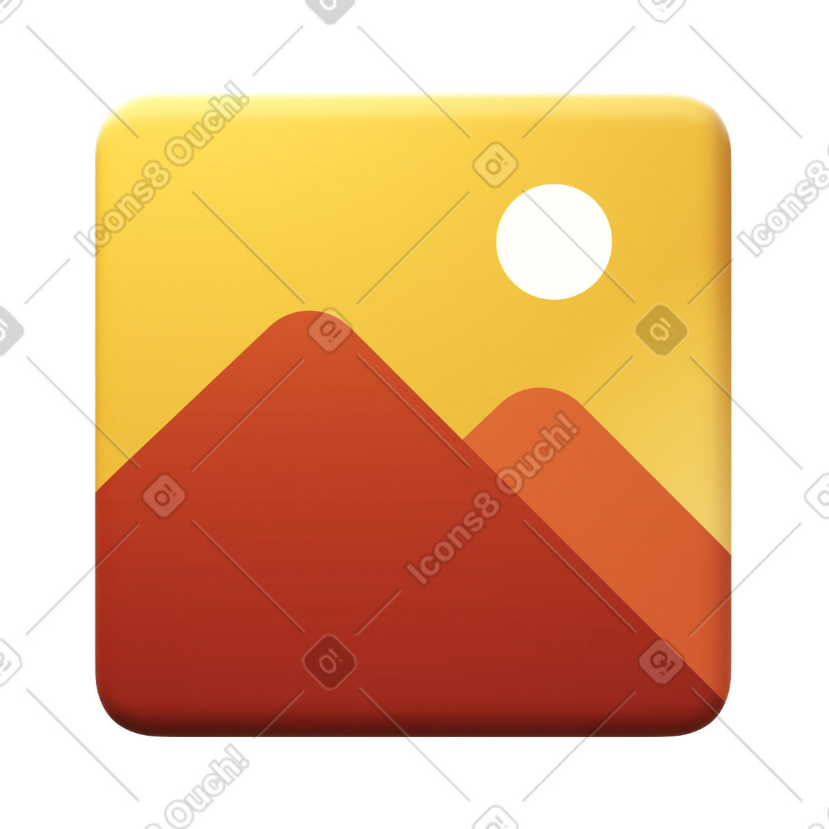 Picture illustration in 3D Fluency style download in PNG, SVG