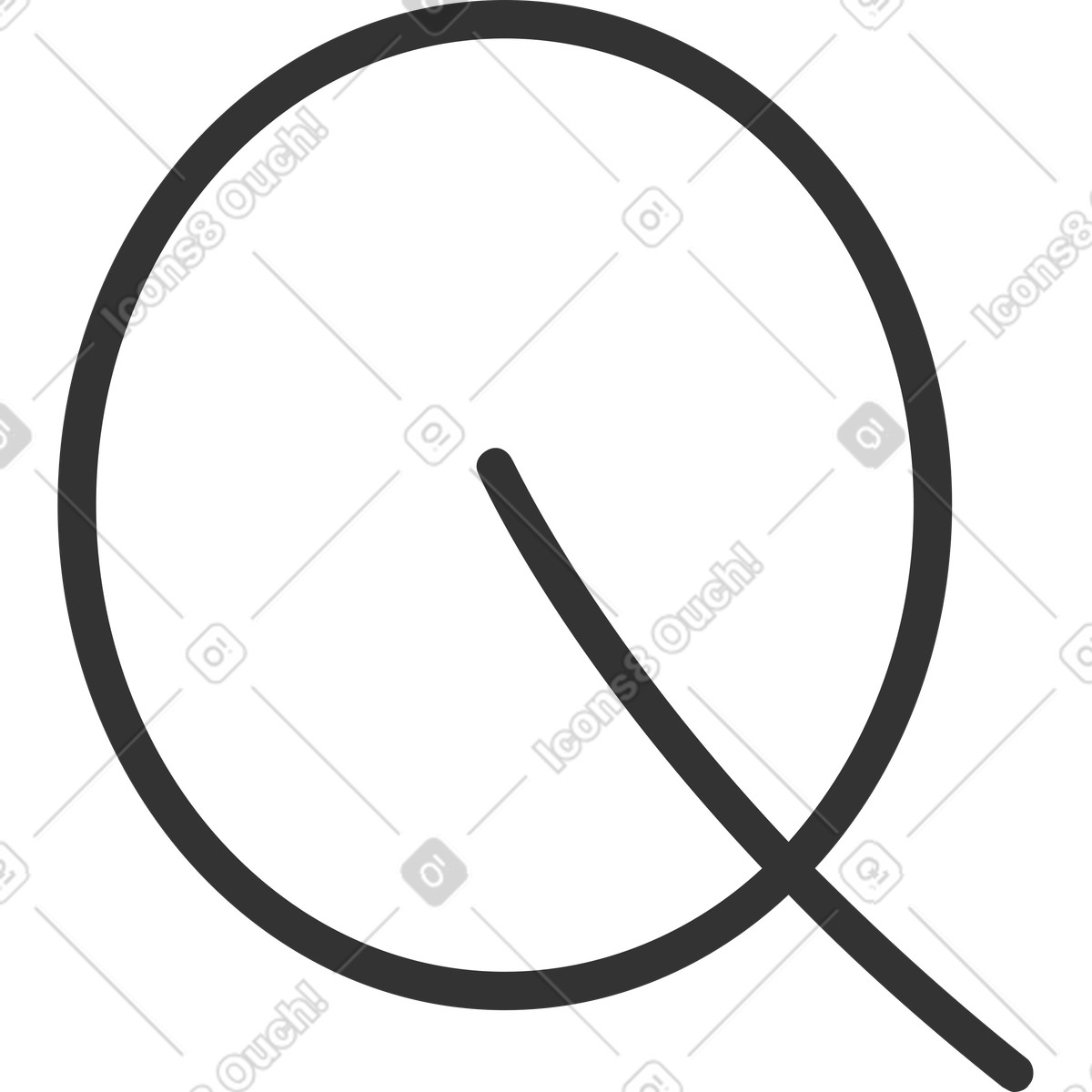 Blatt-Illustration im Crayon-Stil als Download in PNG, SVG
