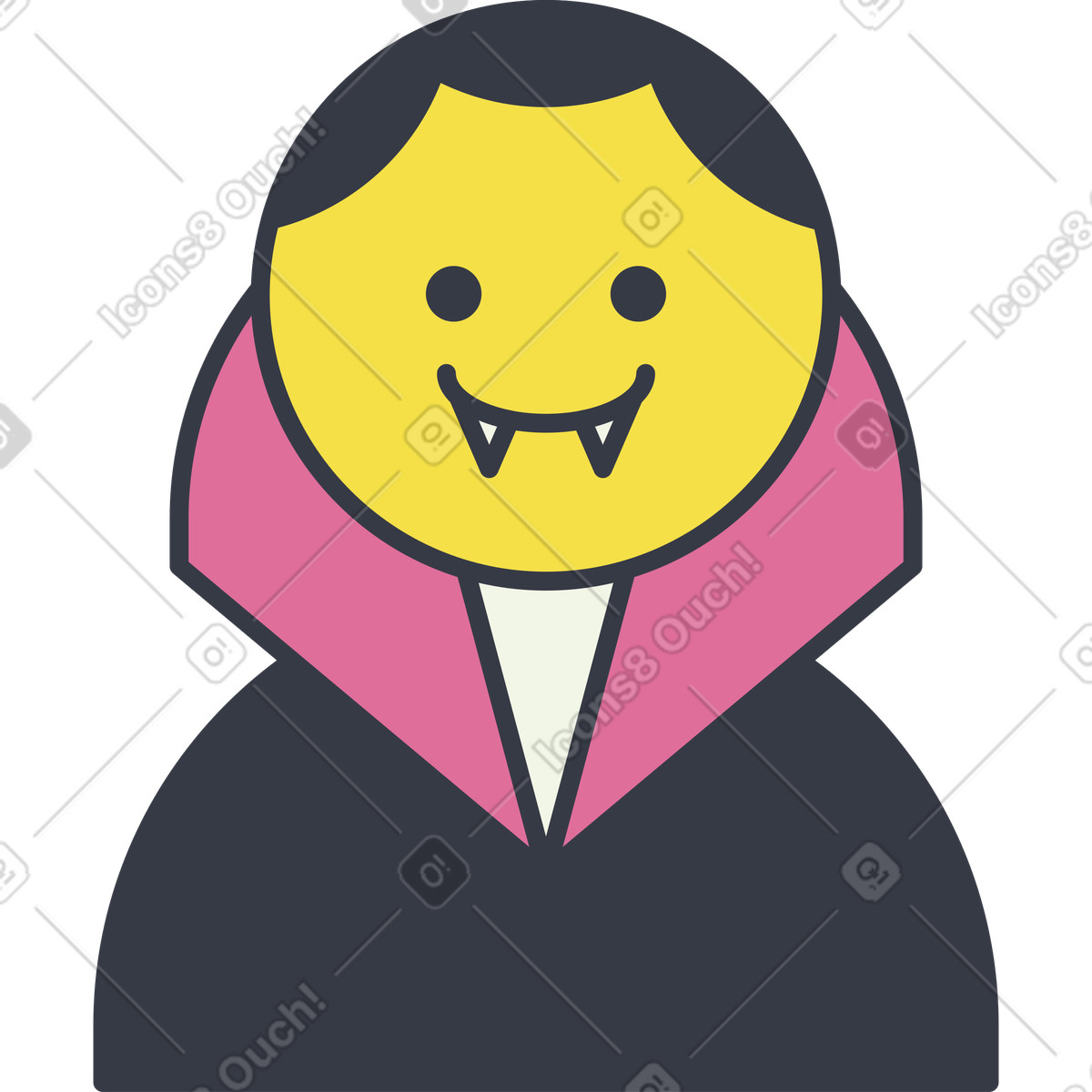 Illustration Vampire dans le style Abstract à télécharger aux formats PNG, SVG