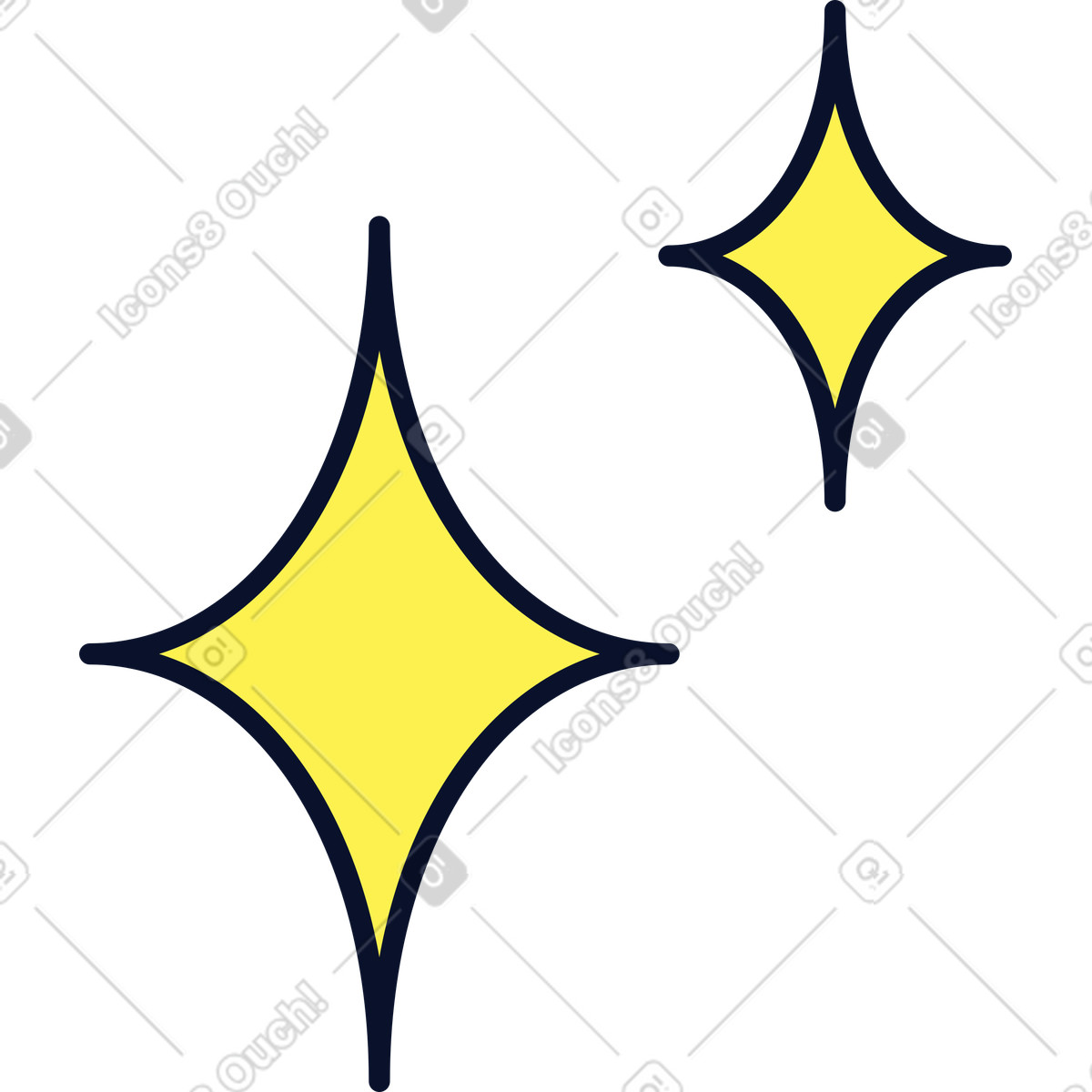 下载 Flexy 风格的 星星 插画，支持 PNG、SVG 格式