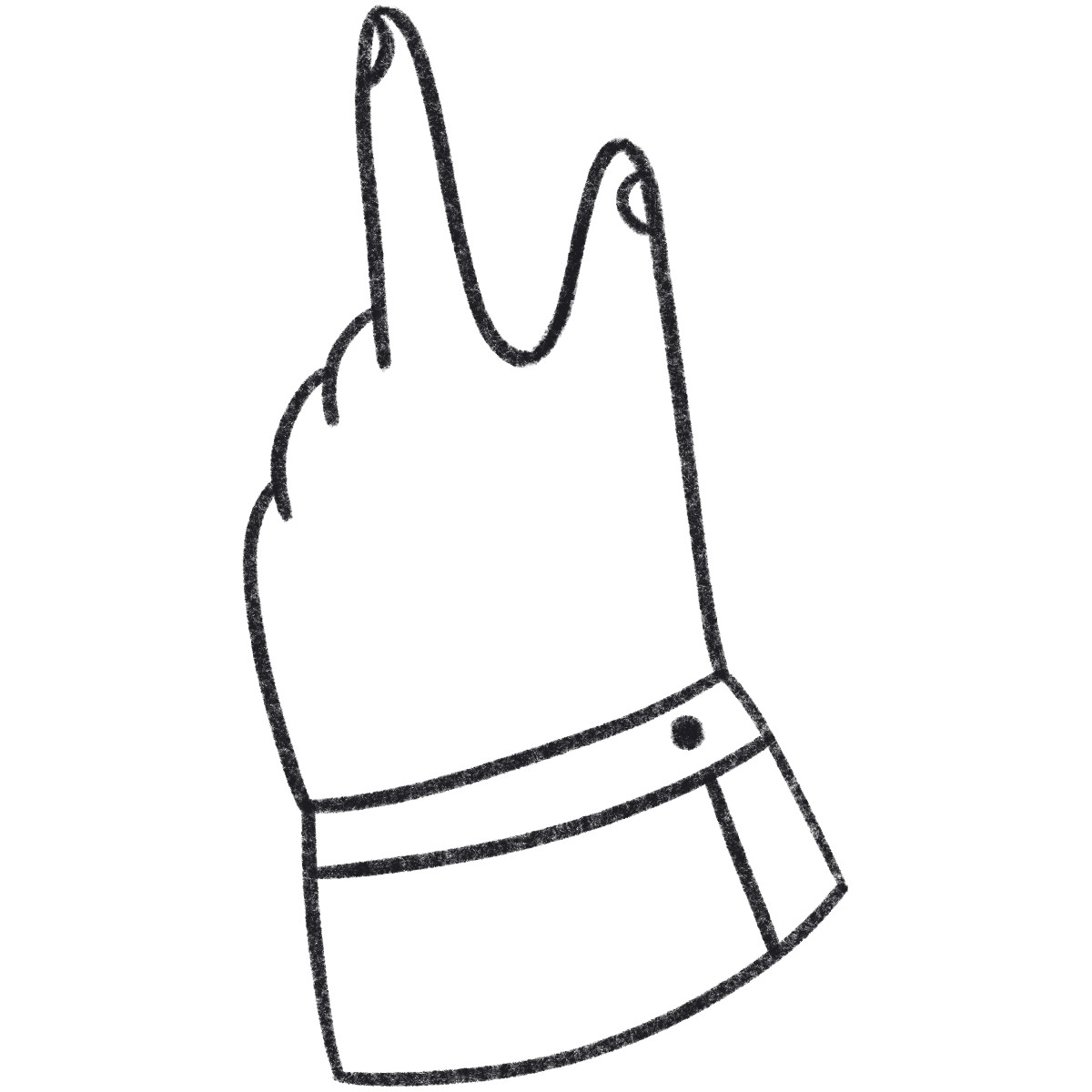 下载 Bonbon Line 风格的 Hand is pointing at something 插画，支持 PNG、SVG 格式