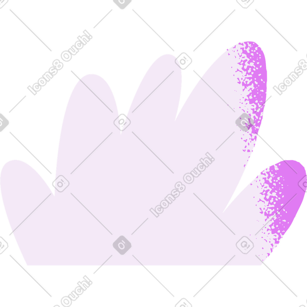 Bush illustration in Conifer style download in PNG, SVG