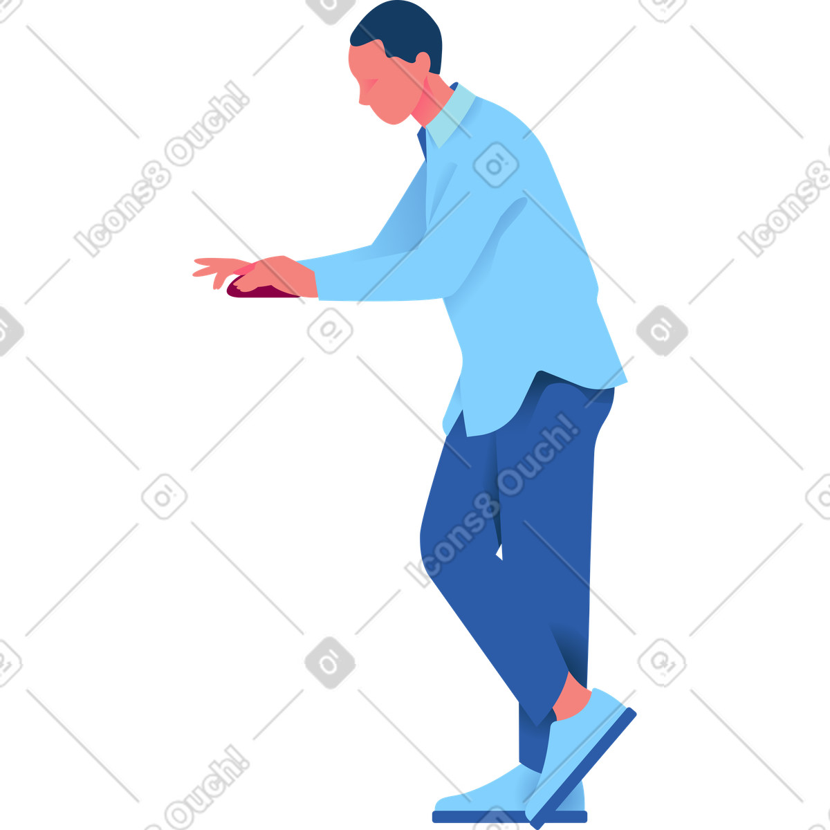 下载 Daily 风格的 站立和工作的人 插画，支持 PNG、SVG 格式