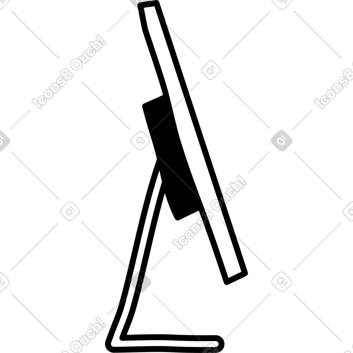Screen illustration clipart image in PNG, SVG, GIF