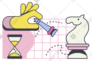 Hand moving chess piece on board, Strategic thinking and decision making PNG, SVG