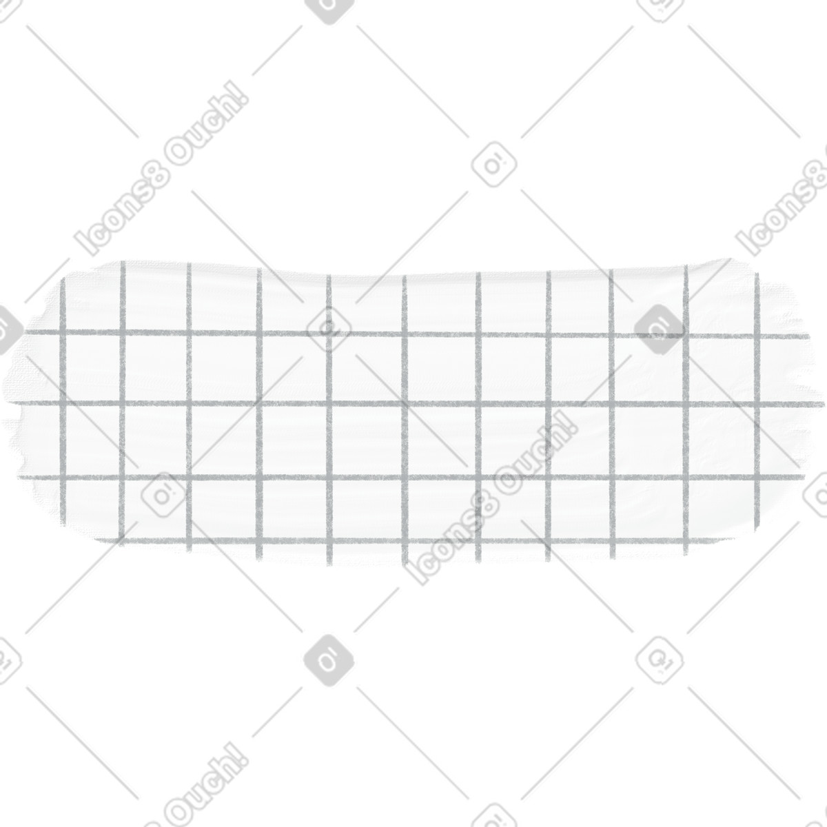 下载 Scrapbooking 风格的 White checkered washi tape sticker 插画，支持 PNG、SVG 格式
