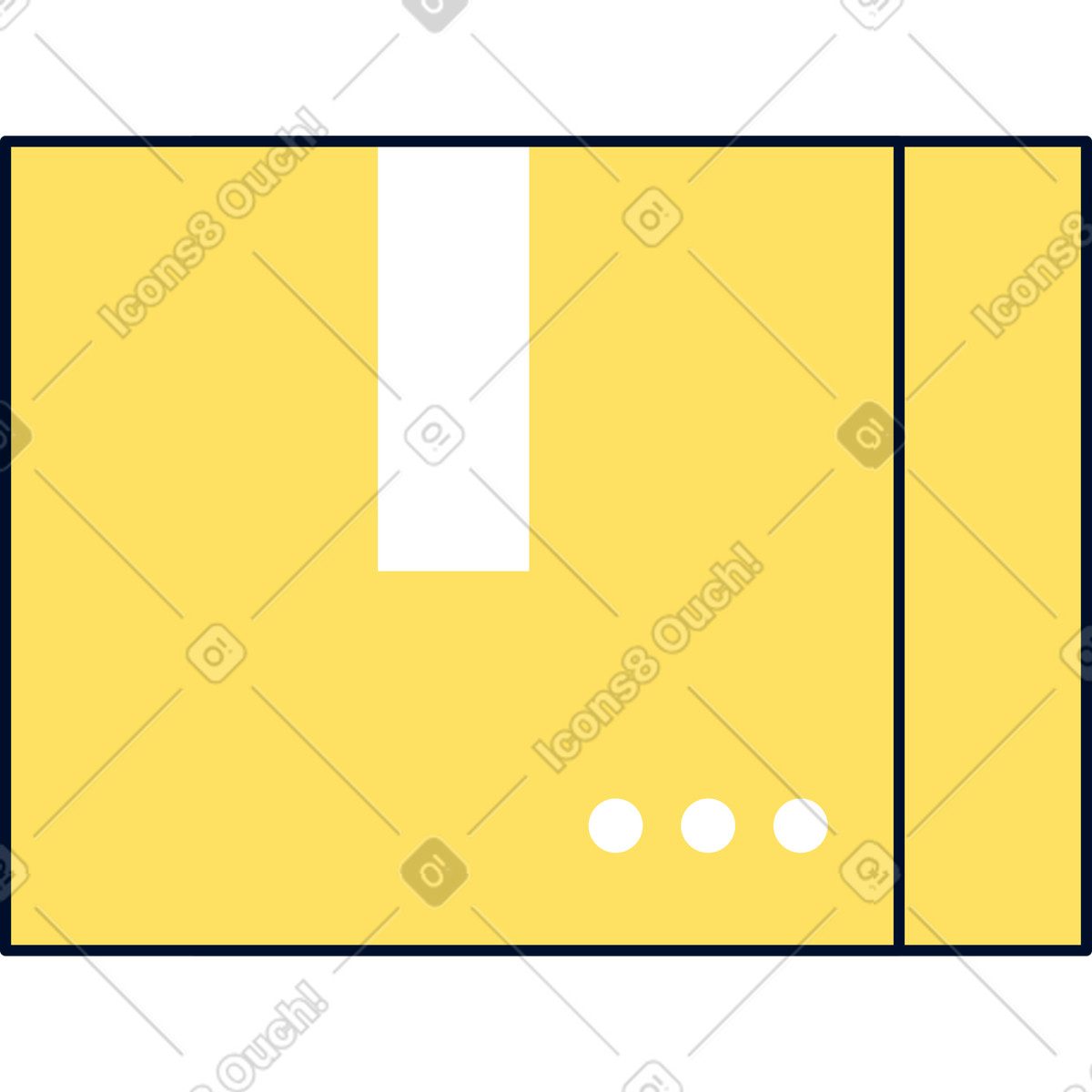 Kasten-Illustration im Teal-Stil als Download in PNG, SVG