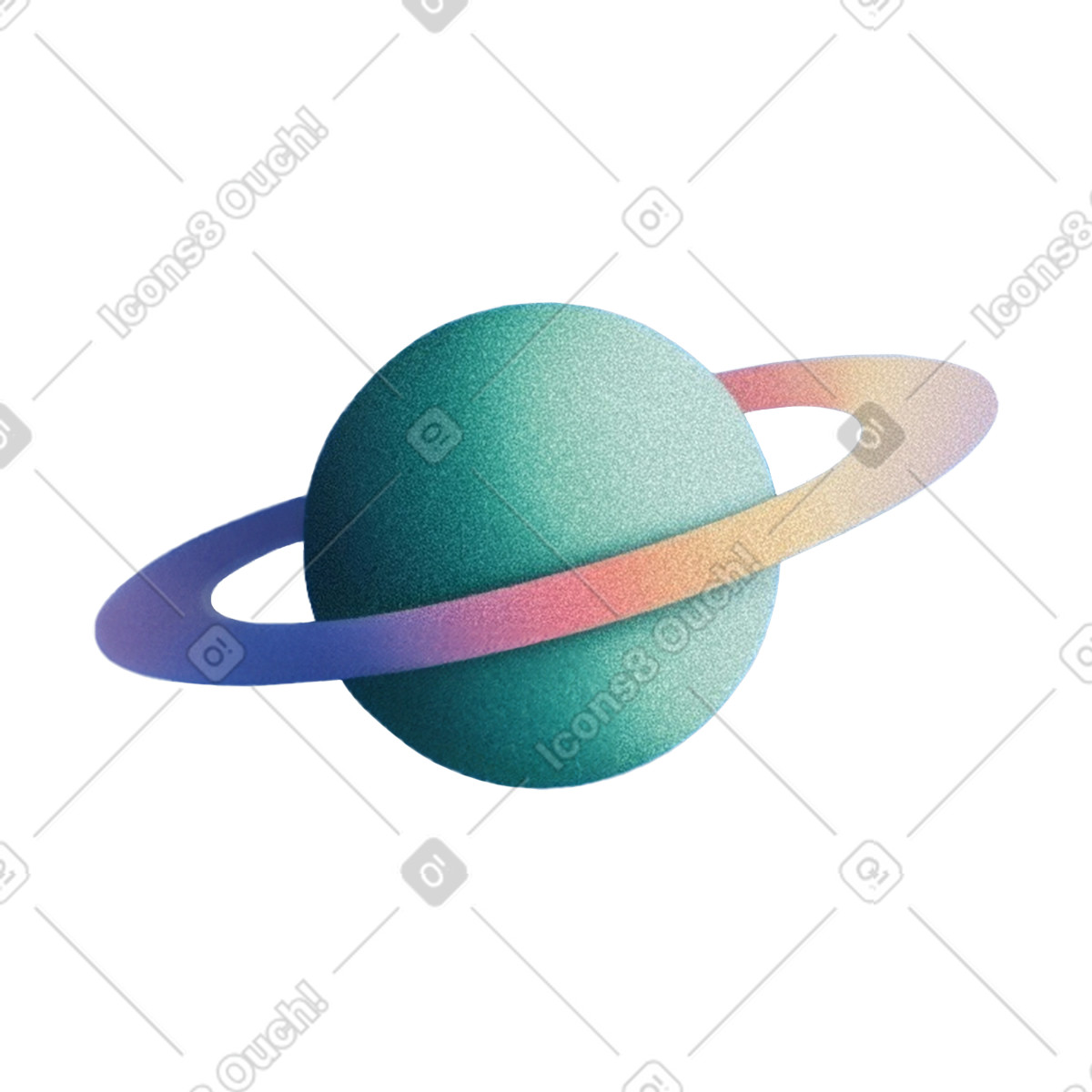 Ilustración Planeta en estilo Grainy a descargar en PNG y SVG
