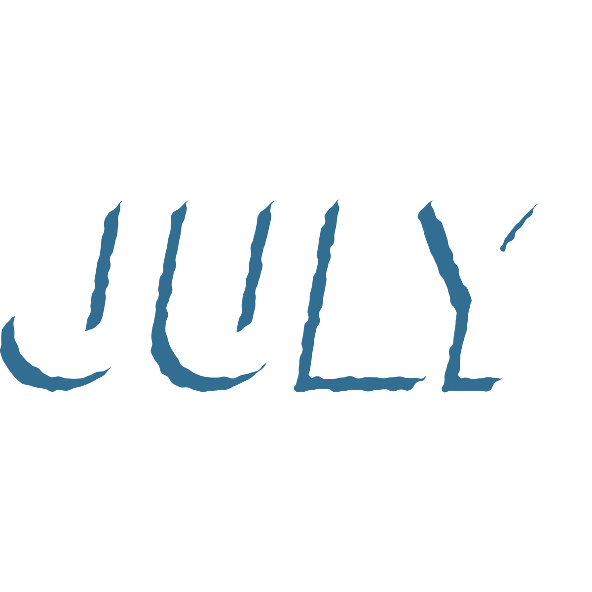 July word illustration in Cherry style download in PNG, SVG