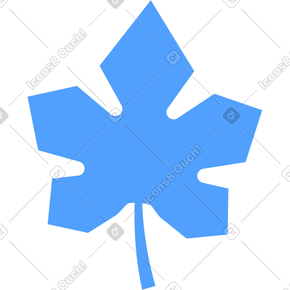Urban 스타일의 단풍잎 일러스트레이션 PNG, SVG 다운로드