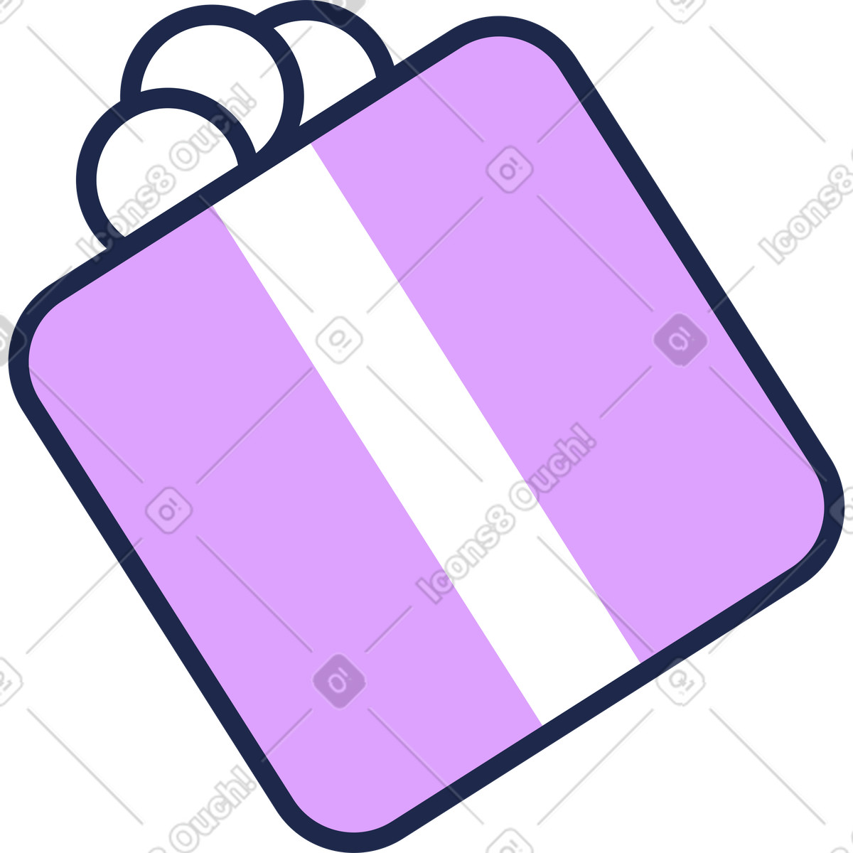 Presente illustrazione in stile Outline scarica in PNG, SVG