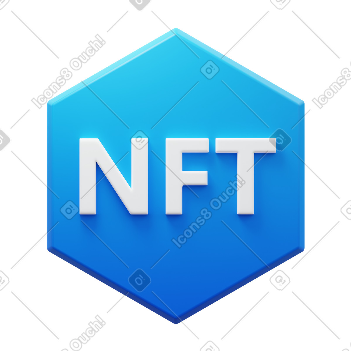 3D Fluency スタイルの Nft のイラストをPNG、SVG形式でダウンロード