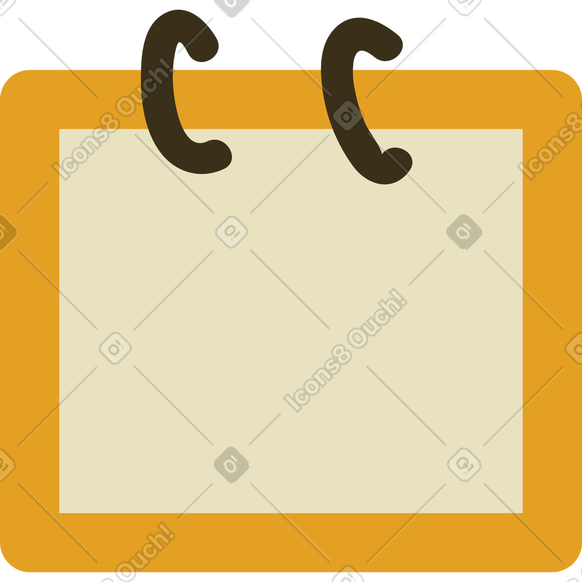 Arabica スタイルの ノート のイラストをPNG、SVG形式でダウンロード
