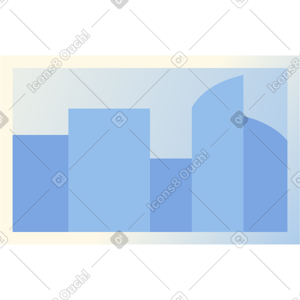 Photo of city illustration in PNG, SVG