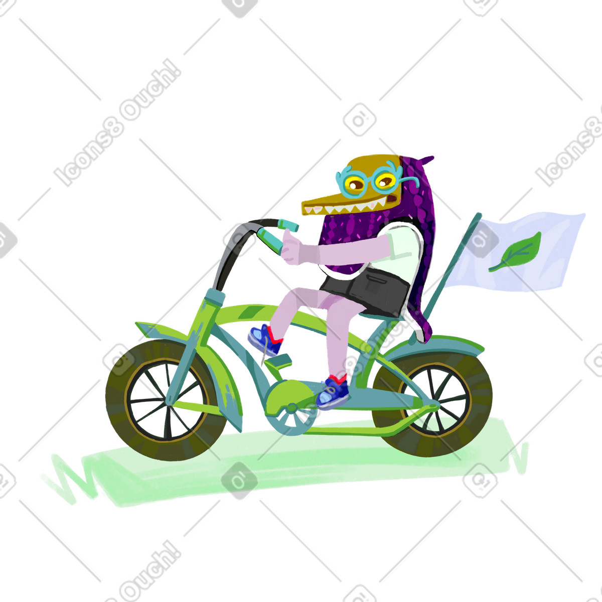 Youth movement for ecology illustration in Atomic style download in PNG, SVG